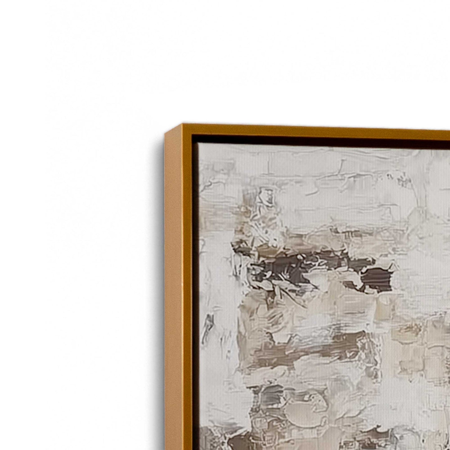 [Color:Polished Gold], Picture of art in a Polished Gold frame at an angle