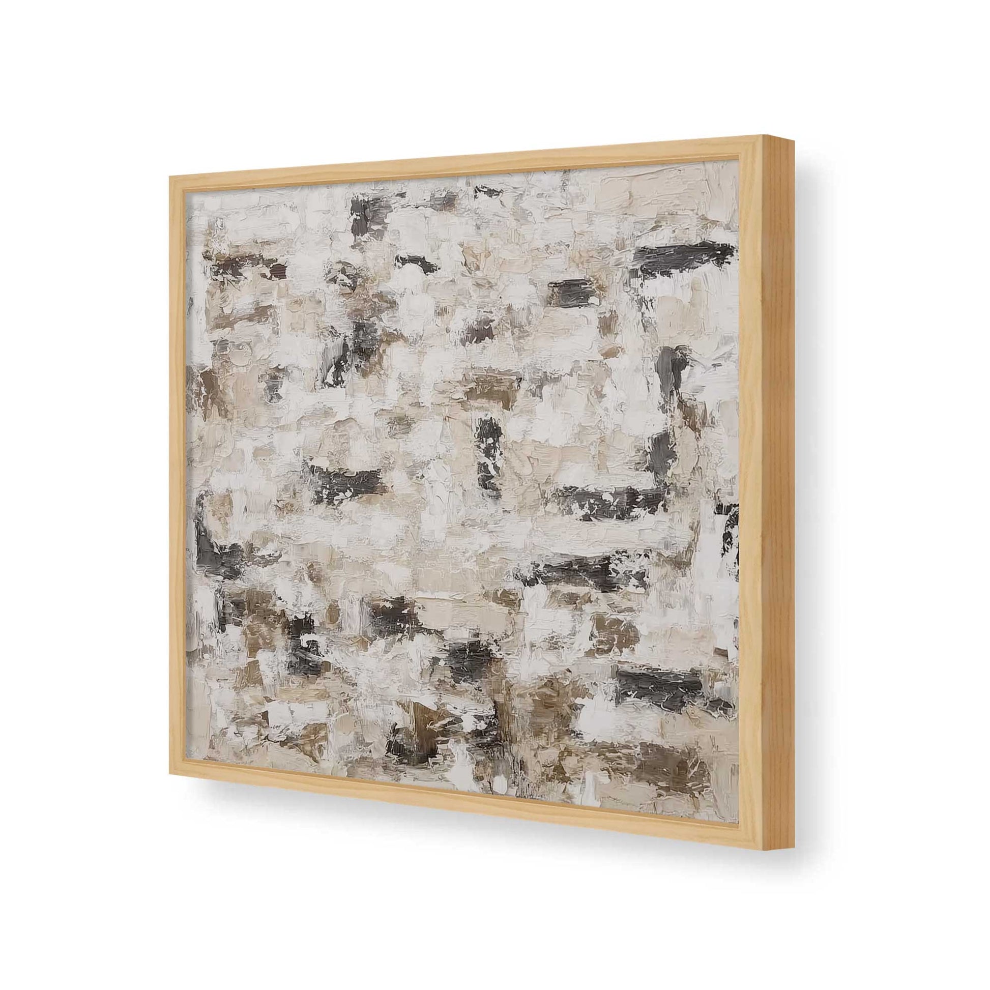 [Color:American Maple], Picture of art in a American Maple frame of the corner