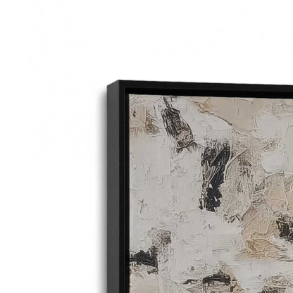 [Color:Satin Black], Picture of art in a Satin Black frame at an angle