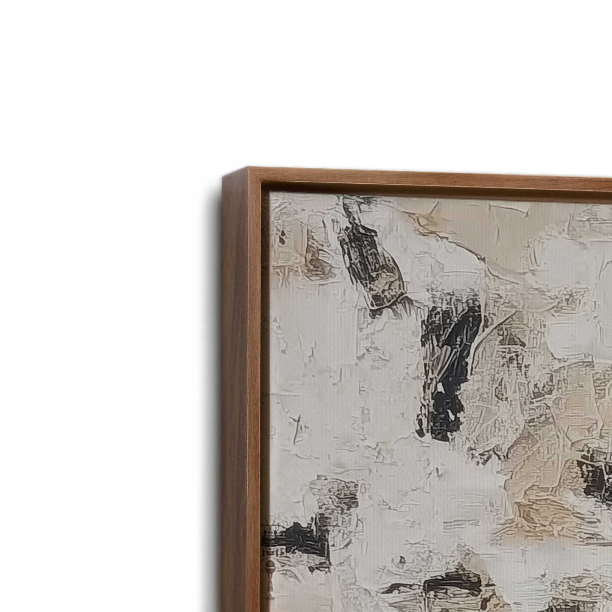 [Color:Walnut], Picture of art in a Walnut frame at an angle