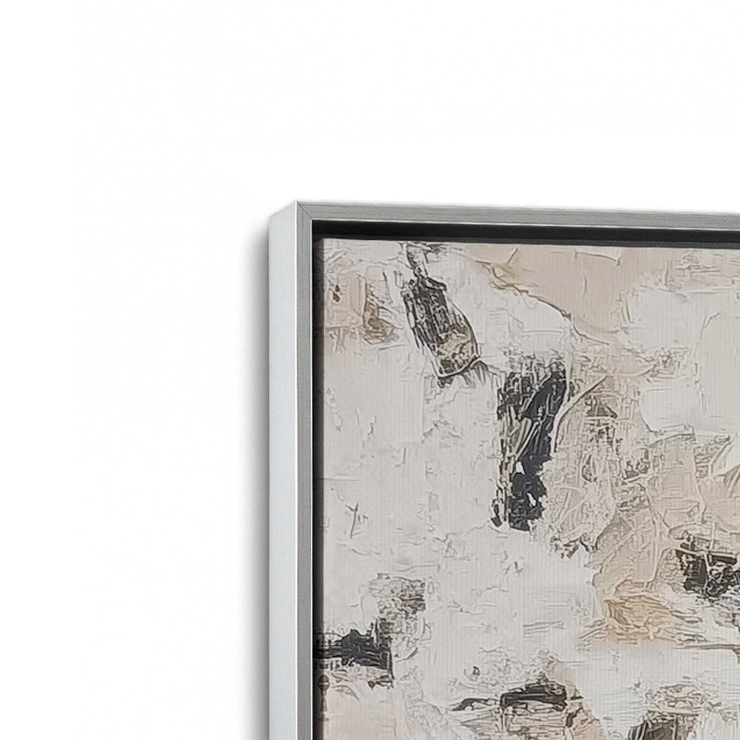 [Color:Polished Chrome], Picture of art in a Polished Chrome frame at an angle