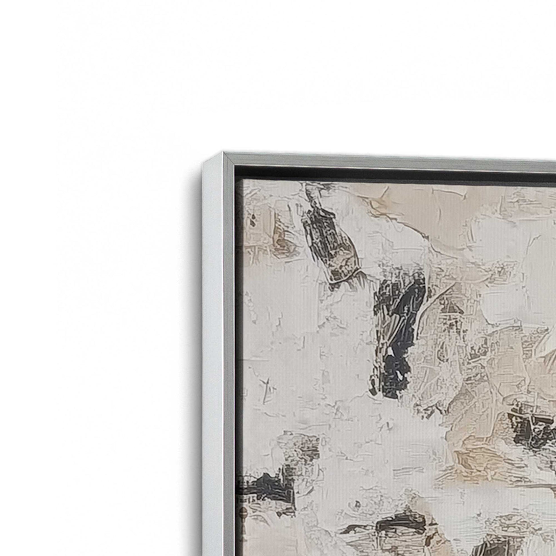 [Color:Polished Chrome], Picture of art in a Polished Chrome frame at an angle