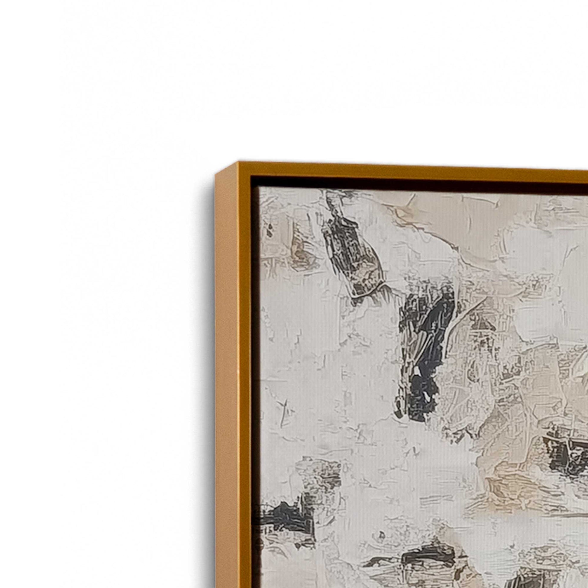 [Color:Polished Gold], Picture of art in a Polished Gold frame at an angle