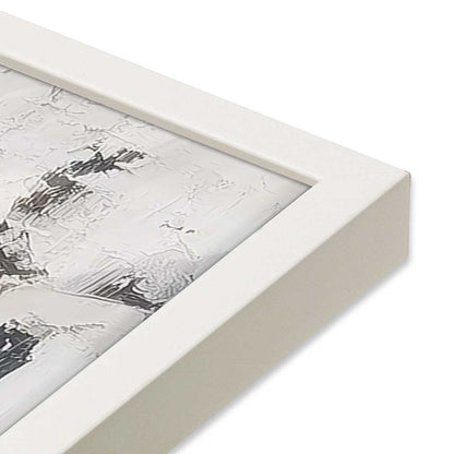 [Color:Opaque White], Picture of art in a Opaque White frame at an angle