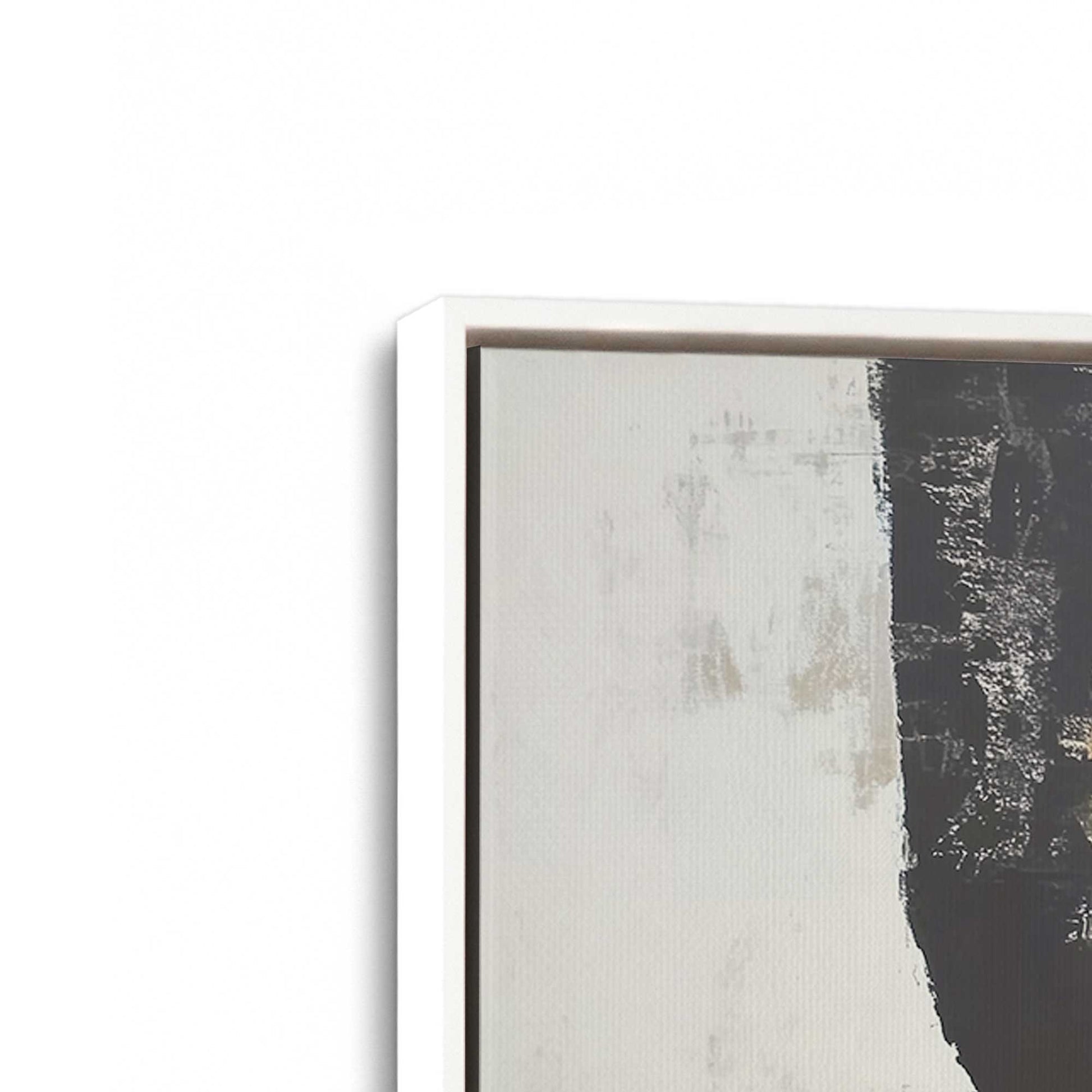 [Color:Opaque White], Picture of art in a White frame at an angle