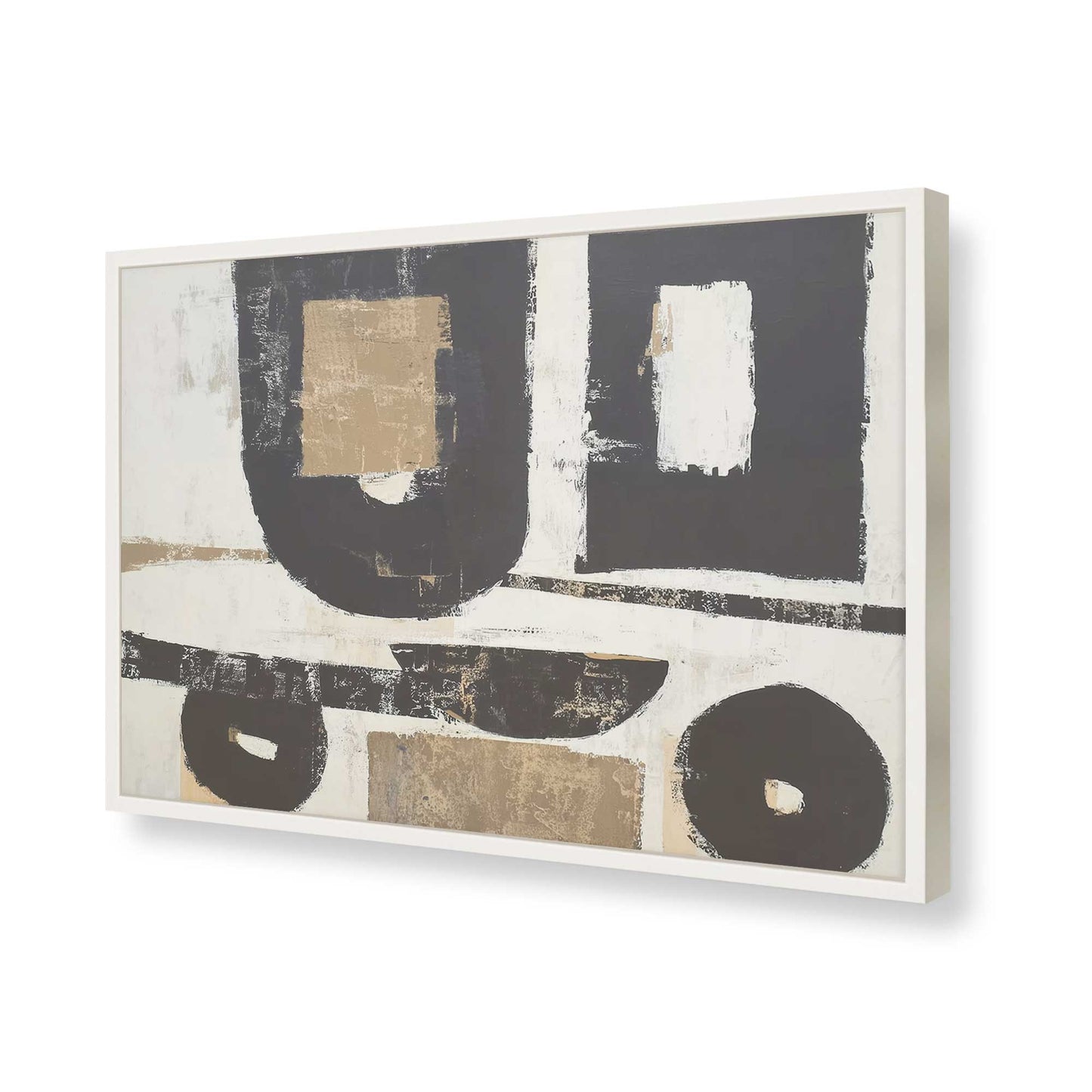[Color:Opaque White], Picture of art in a Opaque White frame of the corner