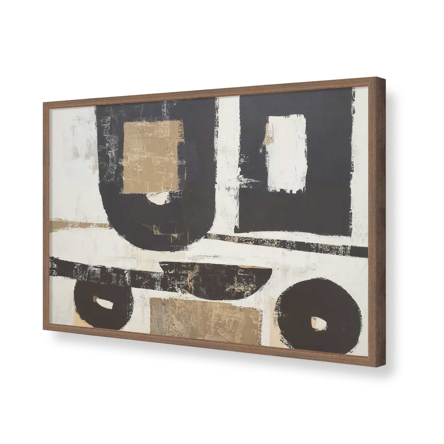 [Color:Walnut], Picture of art in a Walnut frame of the corner