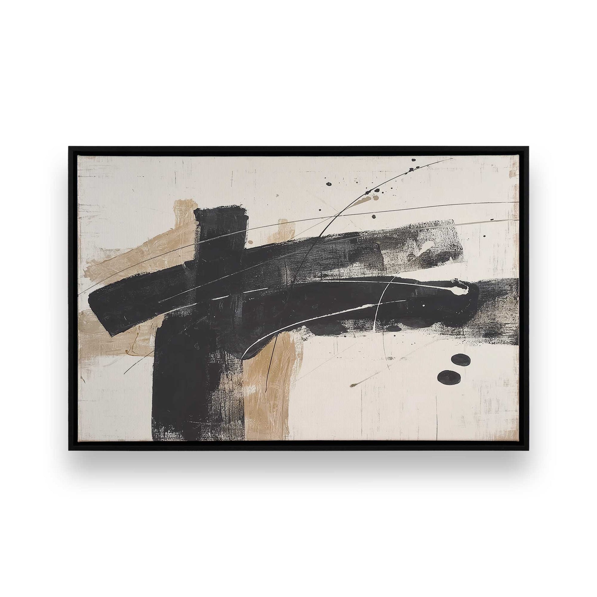 [Color:Satin Black], Picture of art in a Satin Black frame