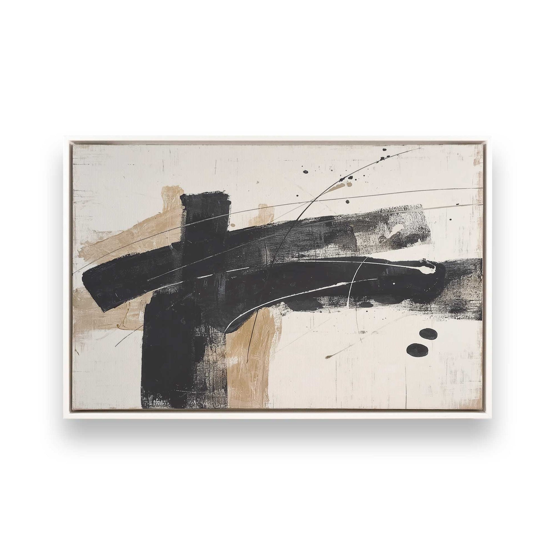[Color:Opaque White], Picture of art in a White frame