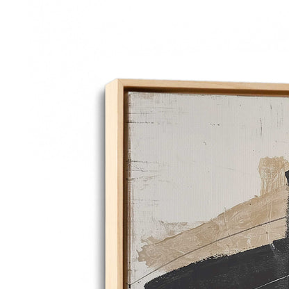 [Color:American Maple], Picture of art in a American Maple frame at an angle