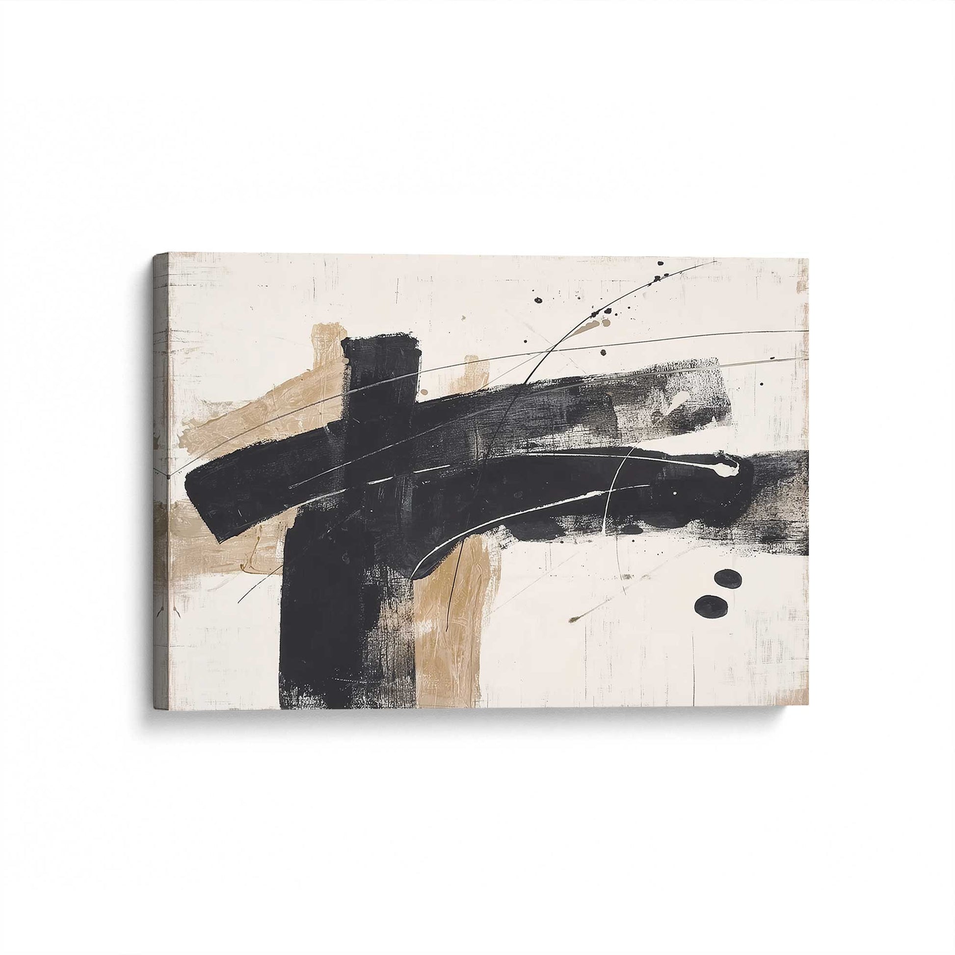 [Color:Stretched Canvas], Picture of art at an angle