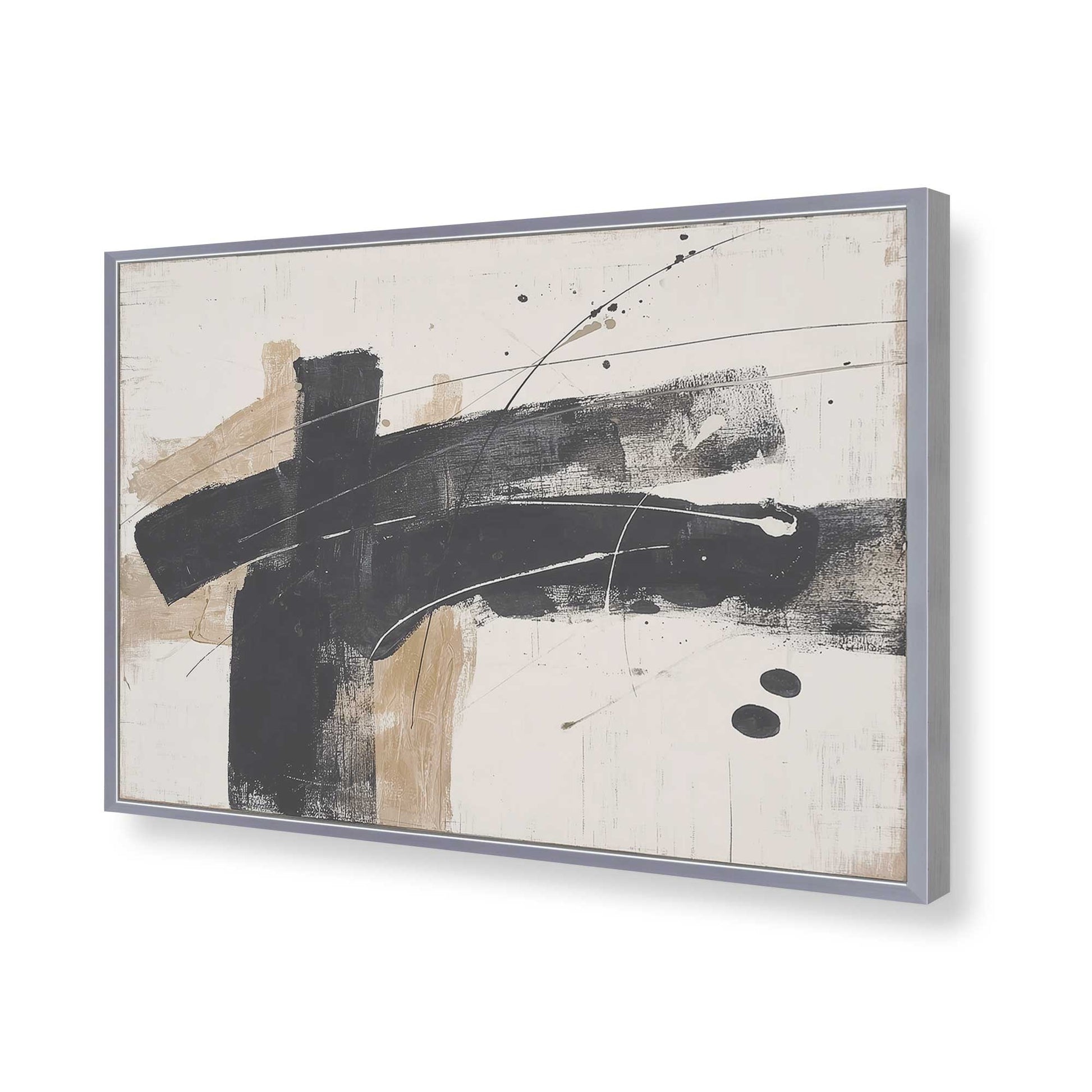 [Color:Polished Chrome], Picture of art in a Polished Chrome frame of the corner
