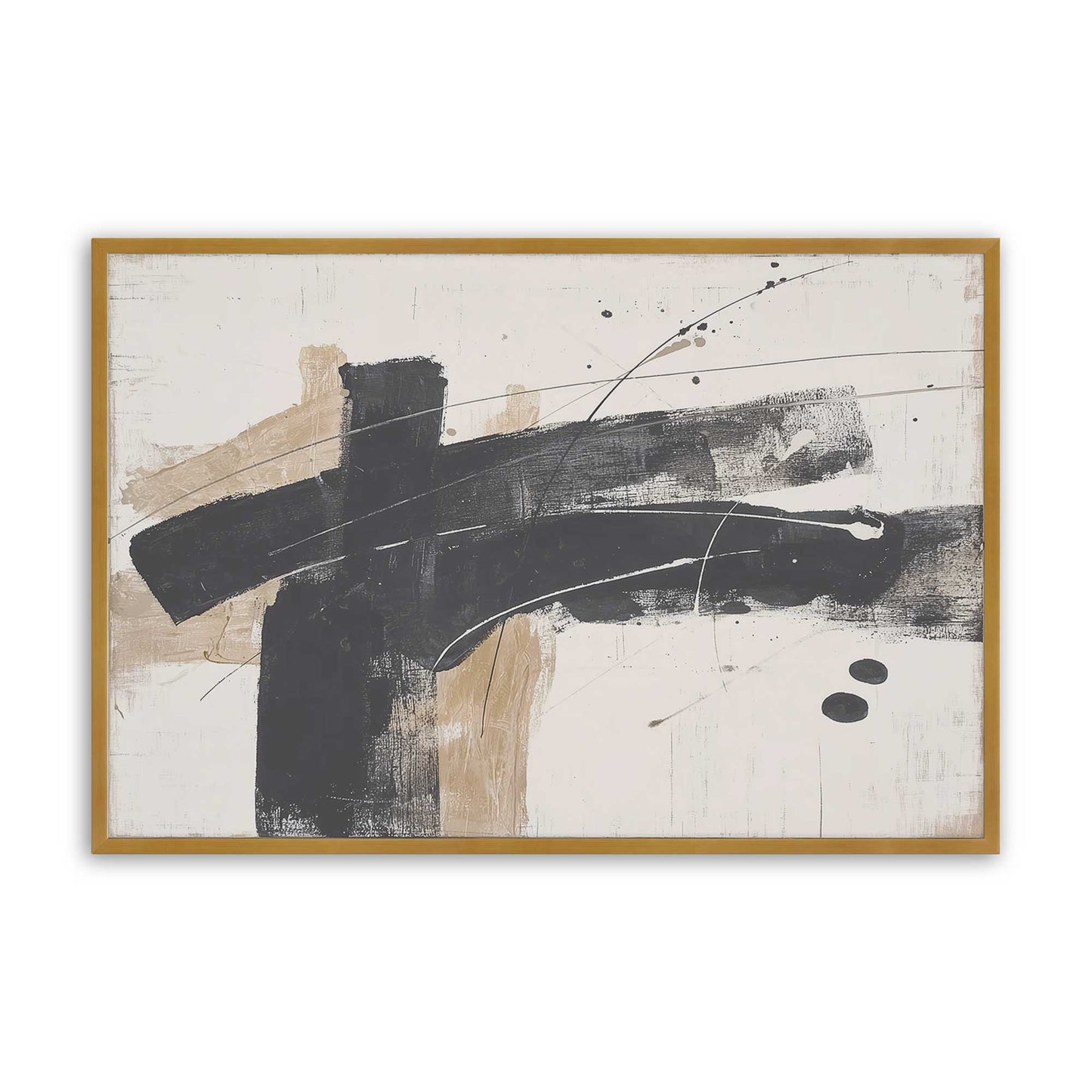 [Color:Polished Gold], Picture of art in a Polished Gold frame