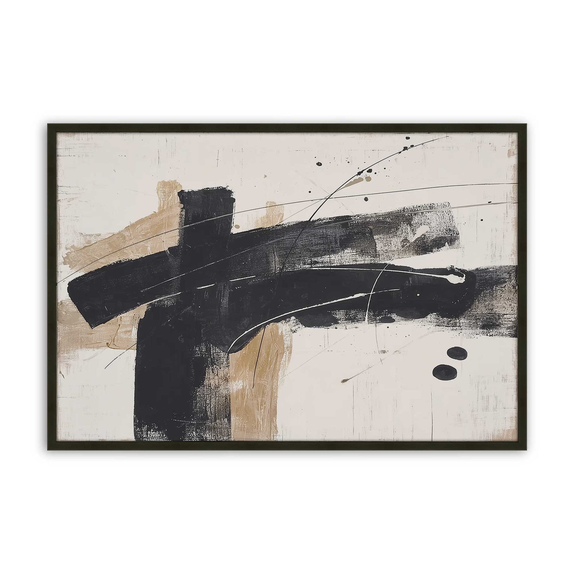 [Color:Satin Black], Picture of art in a Satin Black frame
