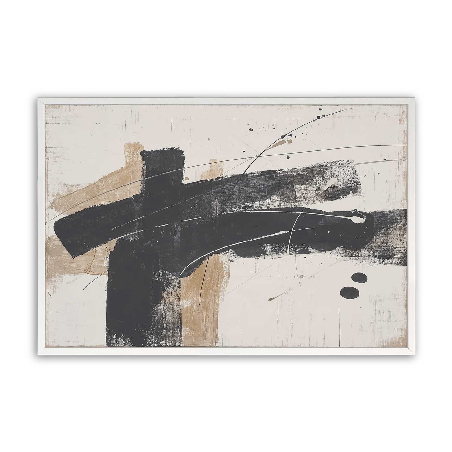 [Color:Opaque White], Picture of art in a Opaque White frame