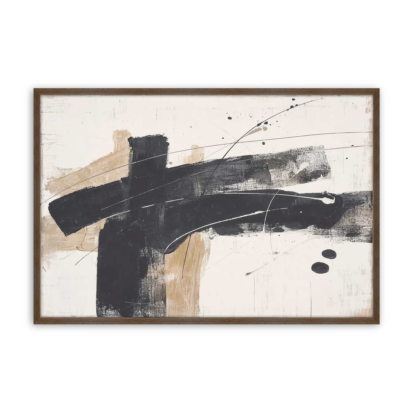 [Color:Walnut], Picture of art in a Walnut frame
