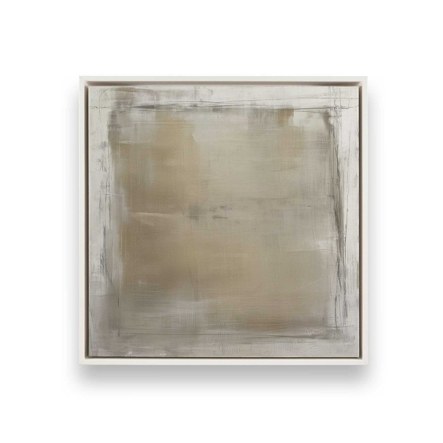 [Color:Opaque White], Picture of art in a White frame