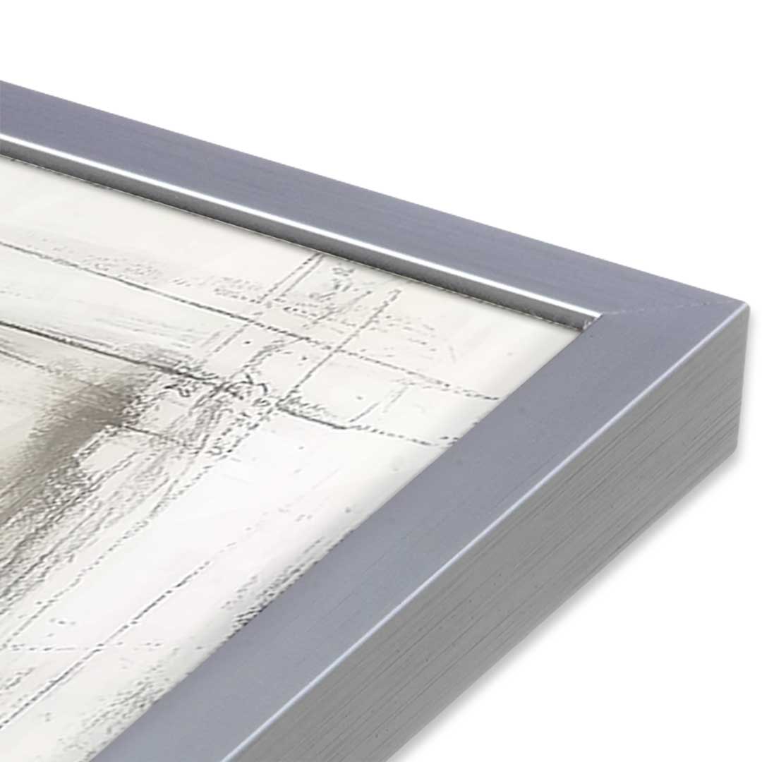 [Color:Polished Chrome], Picture of art in a Polished Chrome frame at an angle