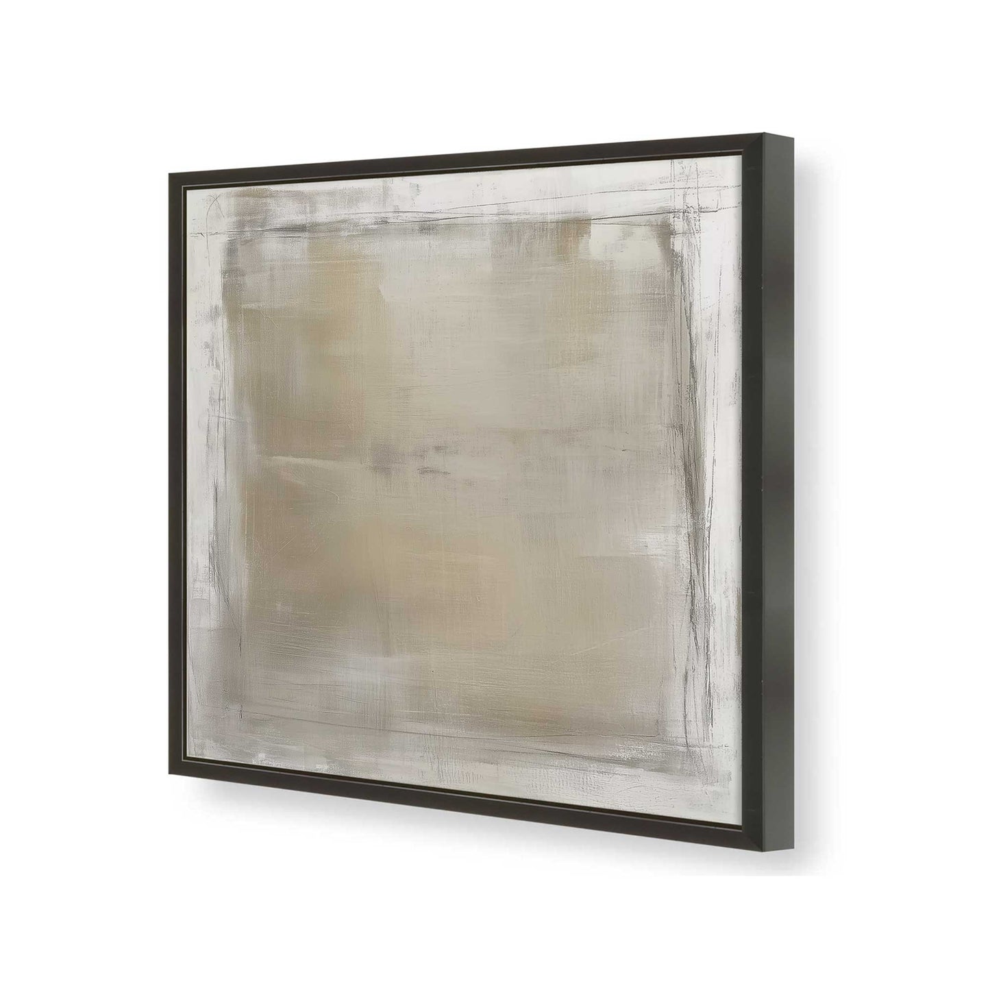 [Color:Satin Black], Picture of art in a Satin Black frame of the corner