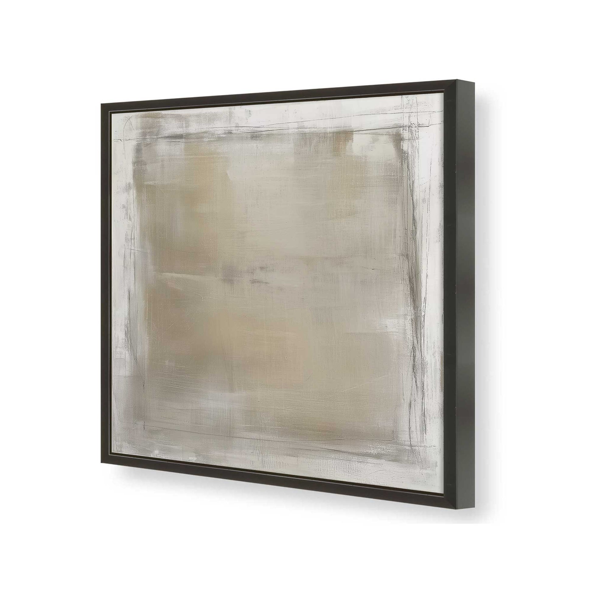 [Color:Satin Black], Picture of art in a Satin Black frame of the corner