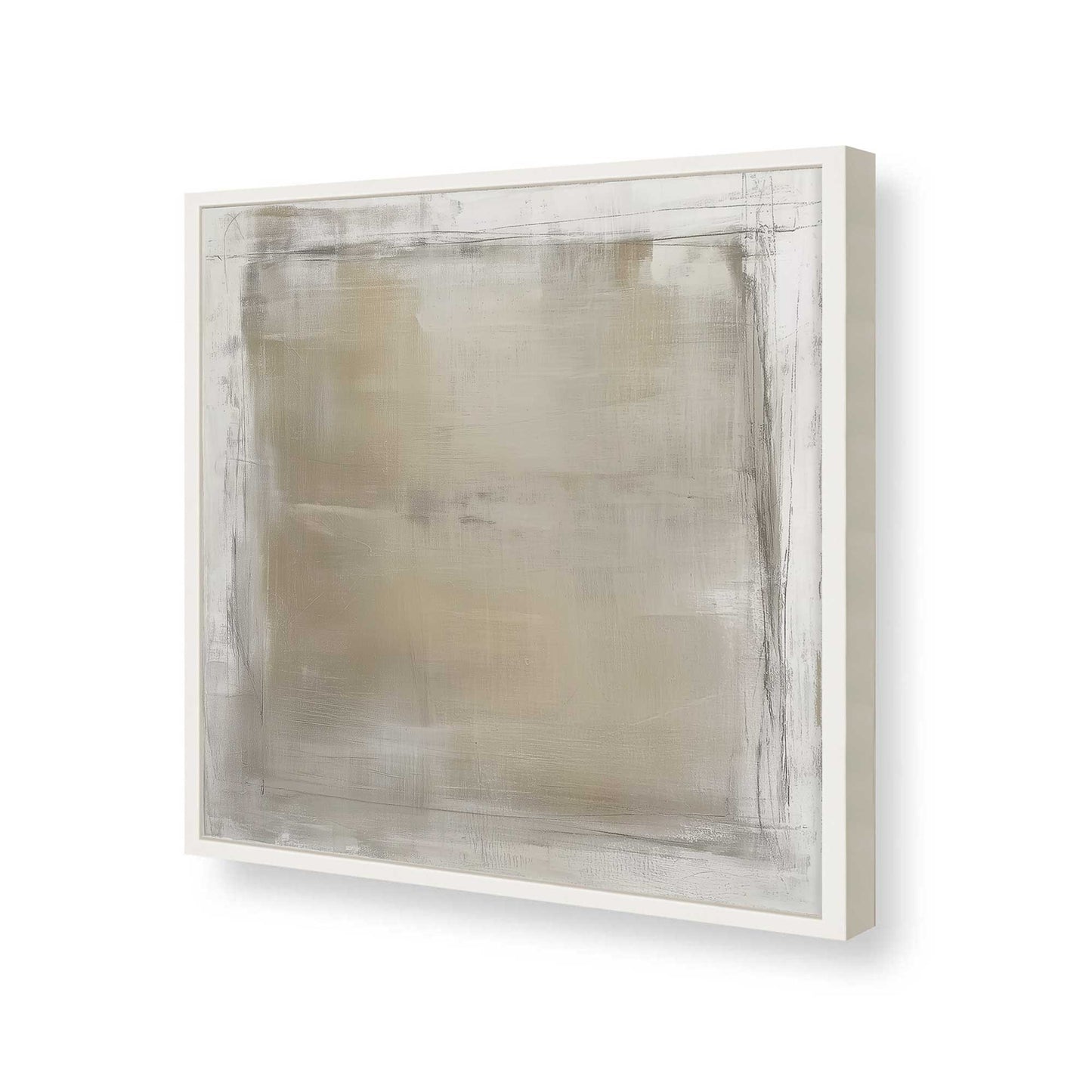[Color:Opaque White], Picture of art in a Opaque White frame of the corner