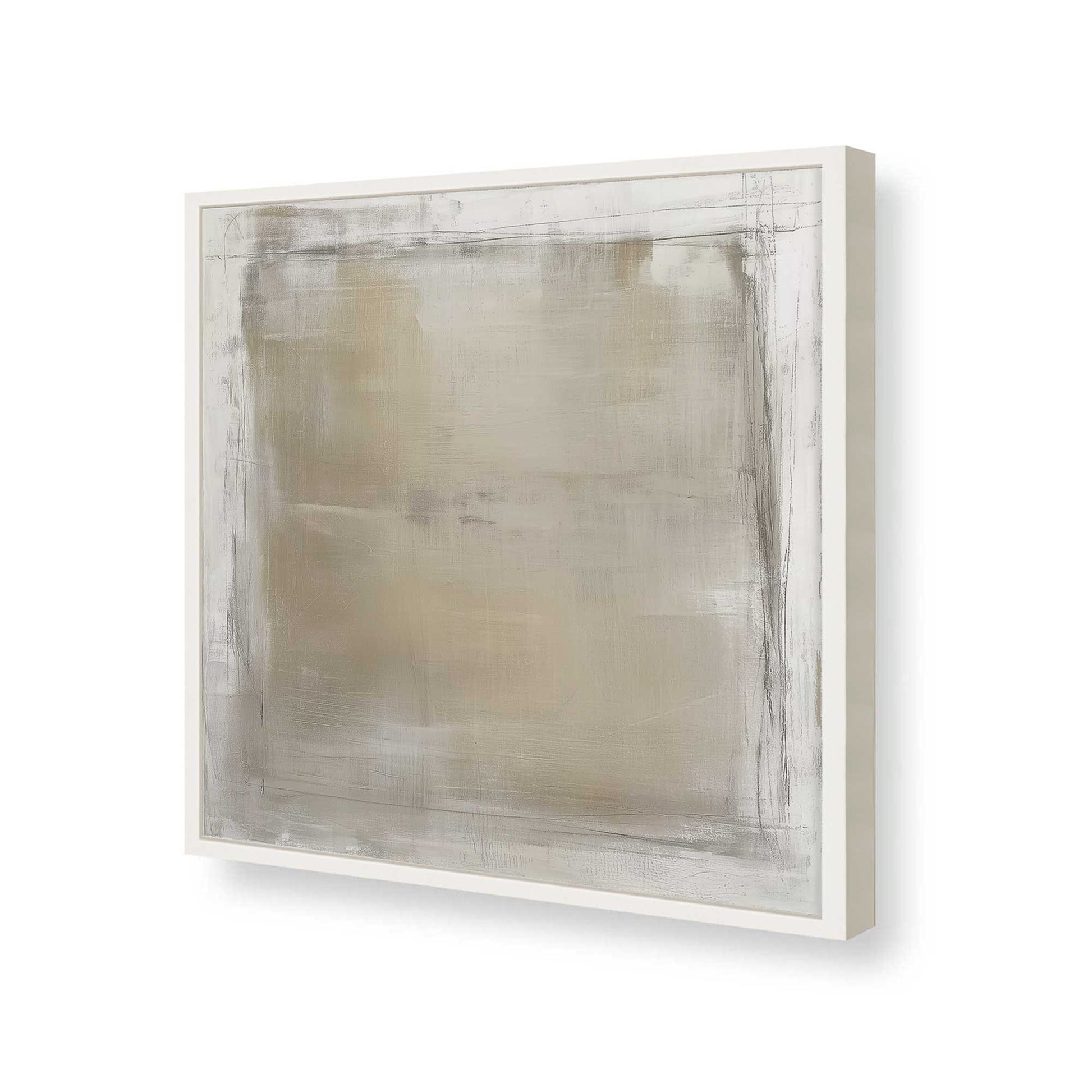 [Color:Opaque White], Picture of art in a Opaque White frame of the corner