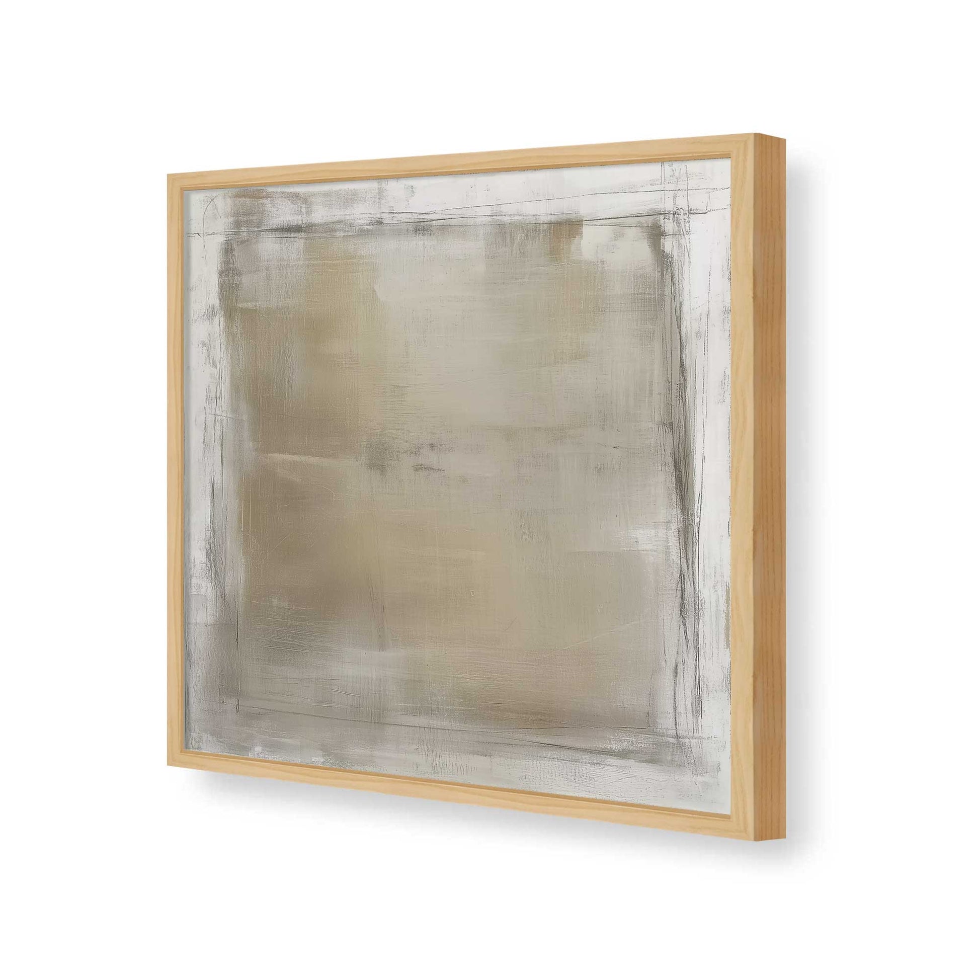 [Color:American Maple], Picture of art in a American Maple frame of the corner