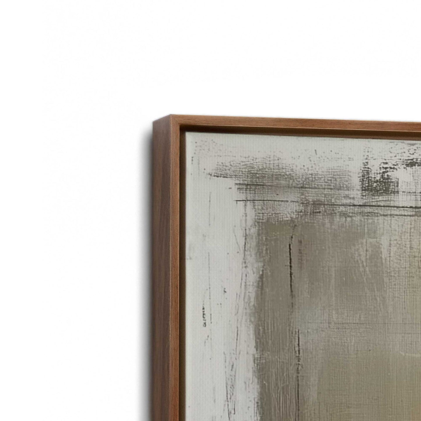 [Color:Walnut], Picture of art in a Walnut frame at an angle