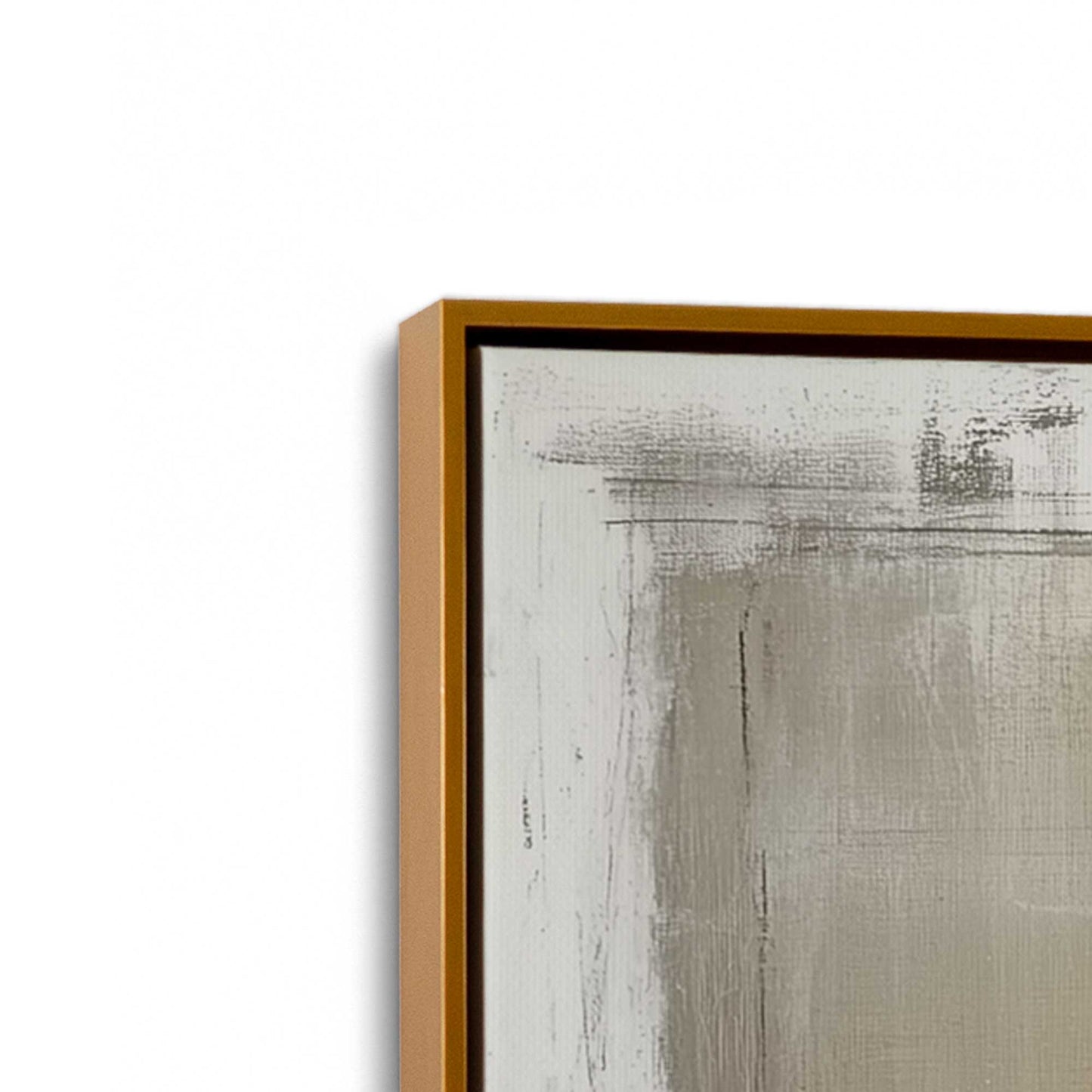 [Color:Polished Gold], Picture of art in a Polished Gold frame at an angle