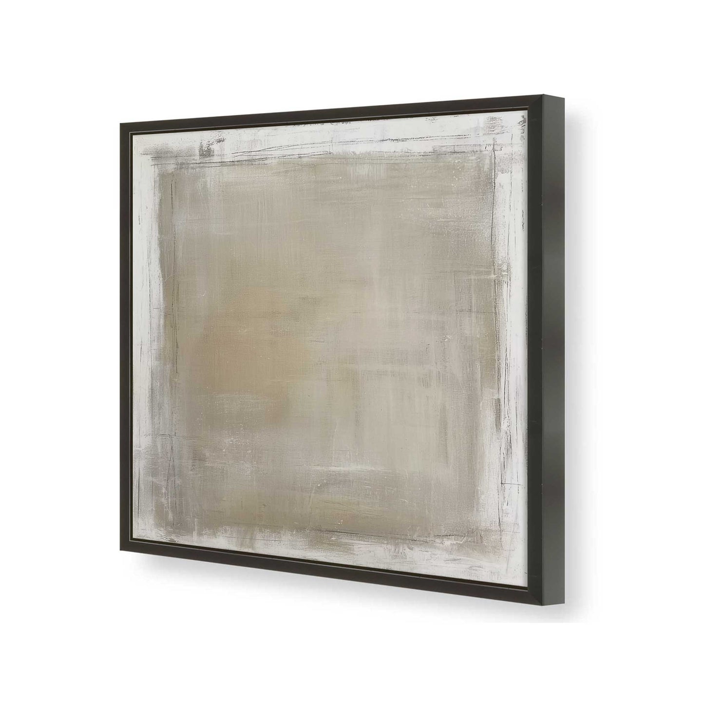 [Color:Satin Black], Picture of art in a Satin Black frame of the corner