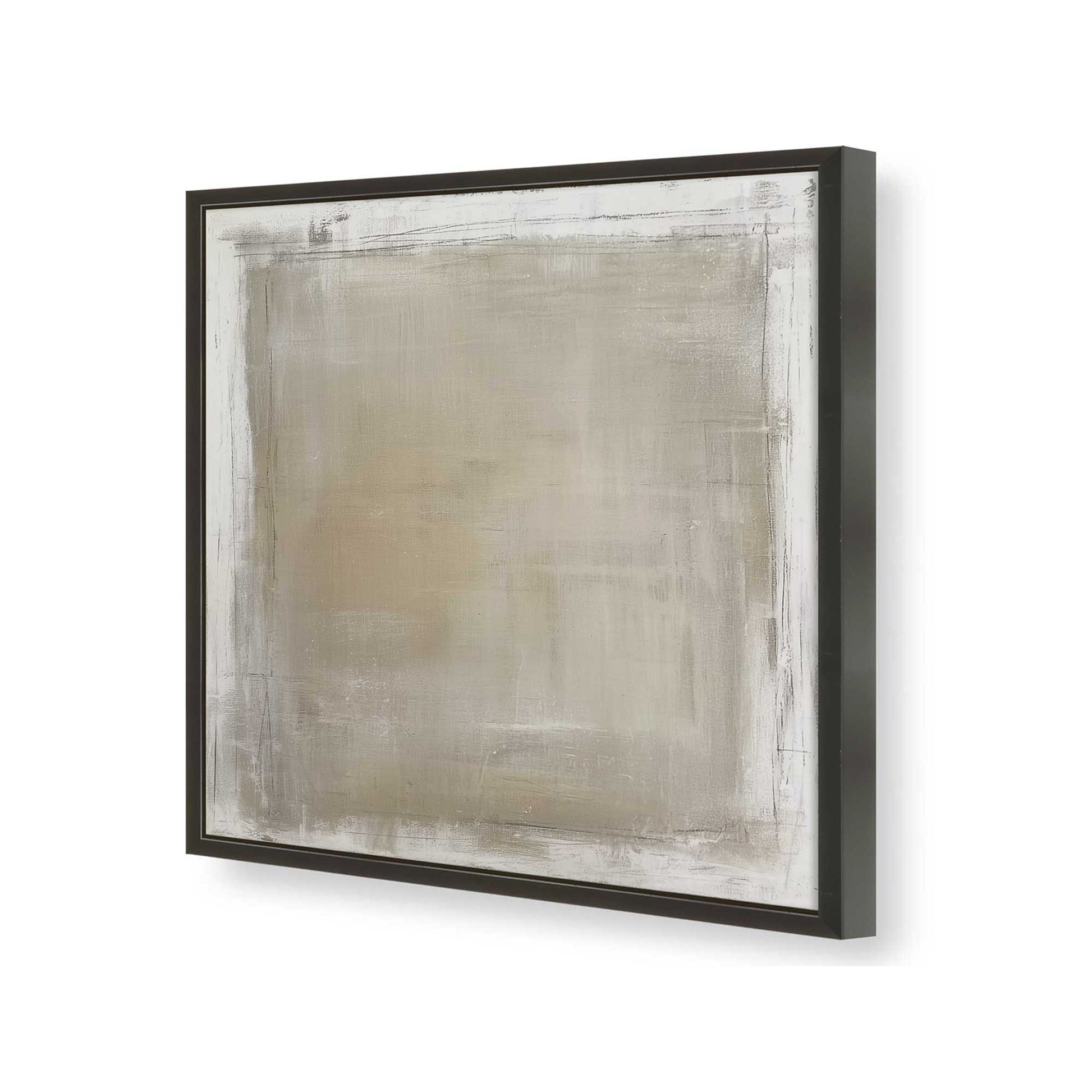 [Color:Satin Black], Picture of art in a Satin Black frame of the corner