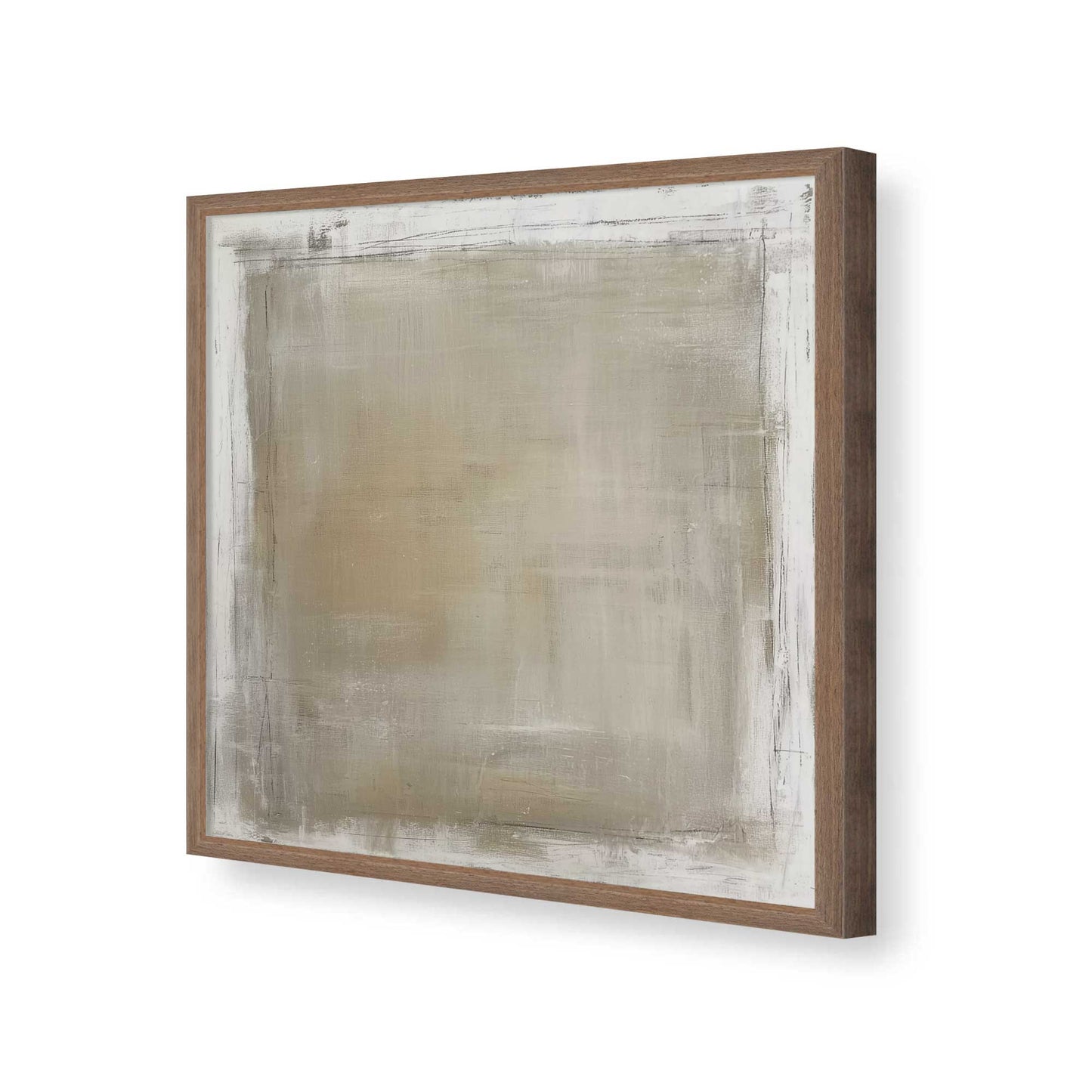 [Color:Walnut], Picture of art in a Walnut frame of the corner