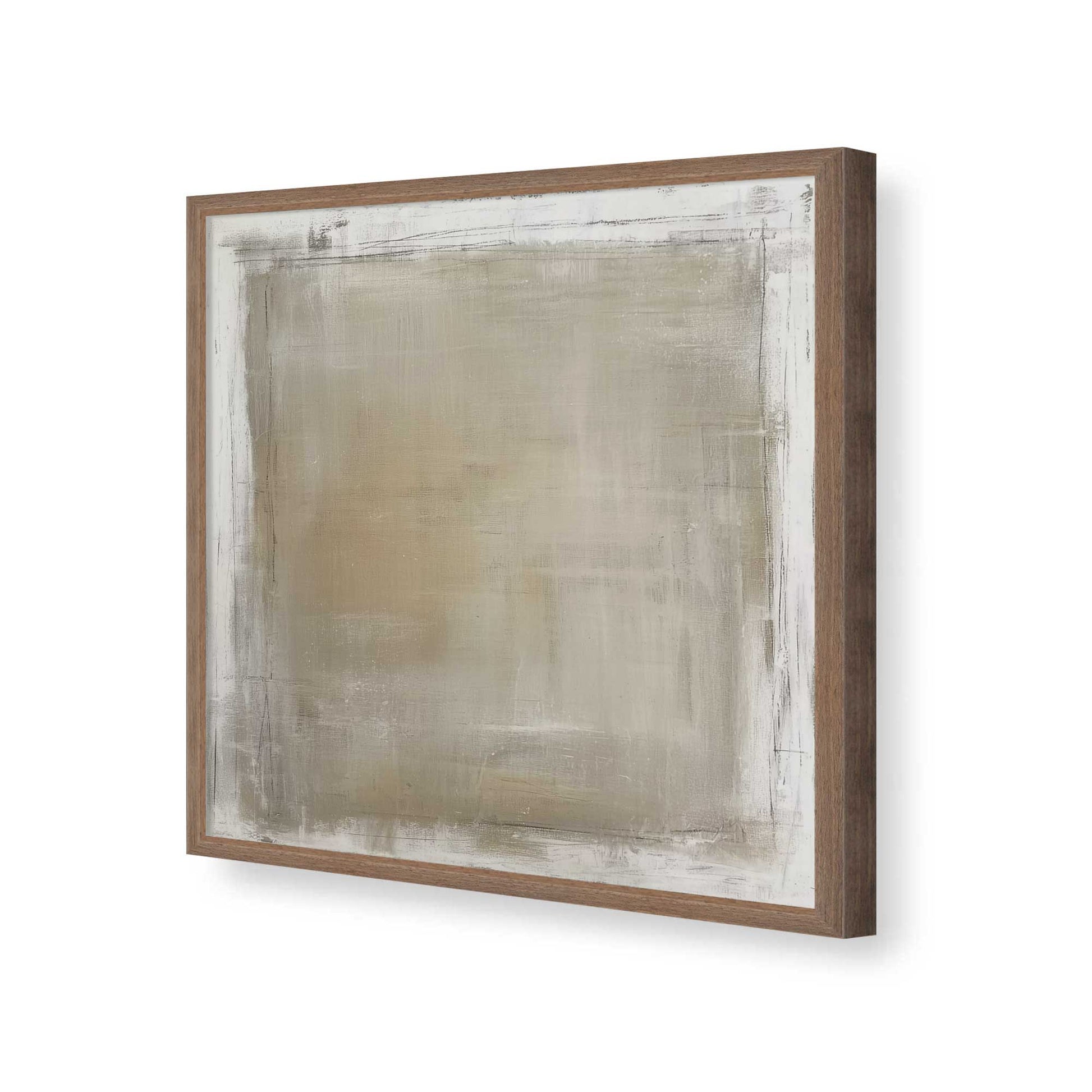 [Color:Walnut], Picture of art in a Walnut frame of the corner