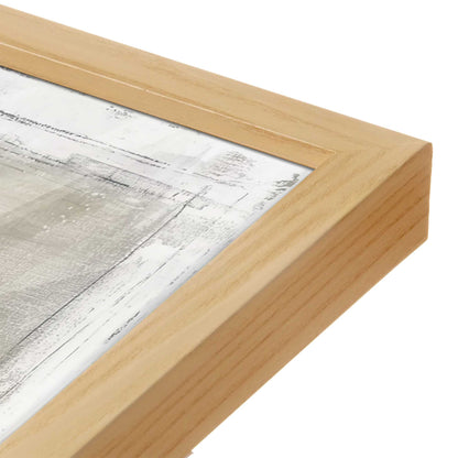[Color:American Maple], Picture of art in a American Maple frame at an angle