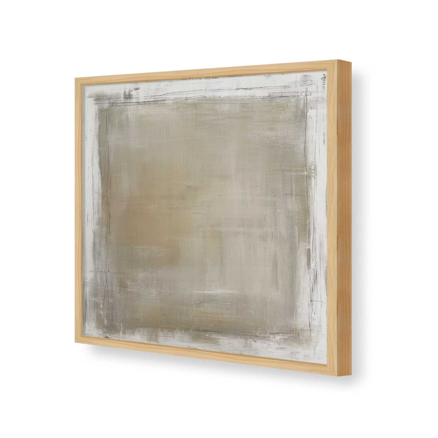 [Color:American Maple], Picture of art in a American Maple frame of the corner