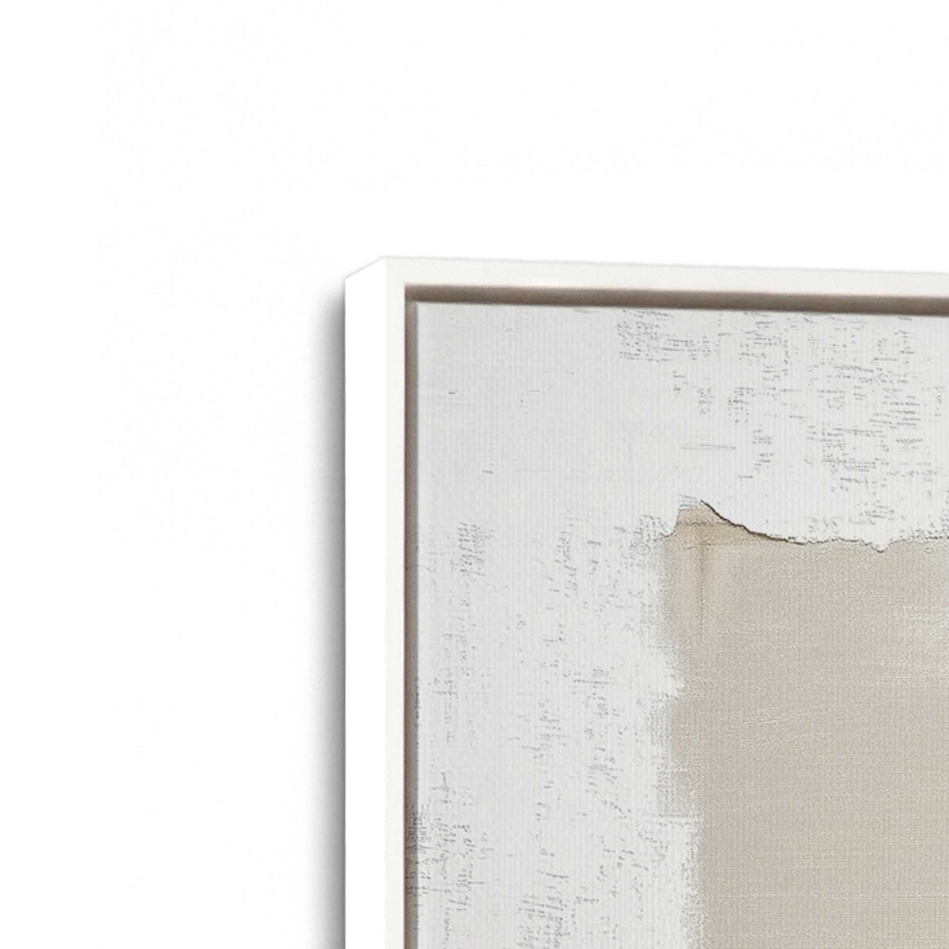[Color:Opaque White], Picture of art in a White frame at an angle