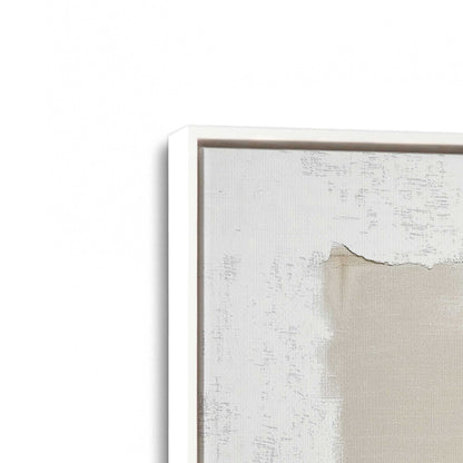 [Color:Opaque White], Picture of art in a White frame at an angle