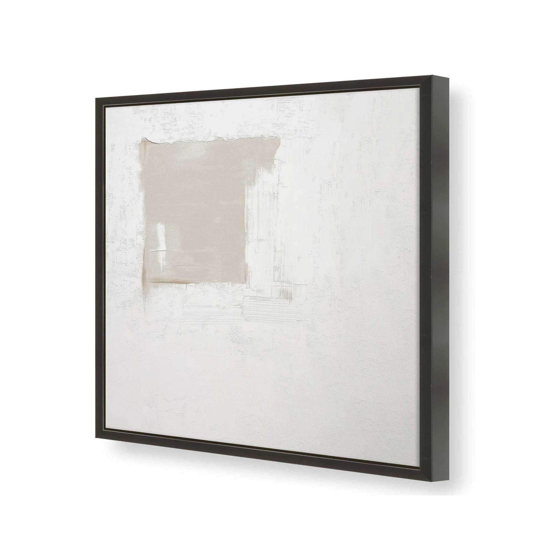[Color:Satin Black], Picture of art in a Satin Black frame of the corner