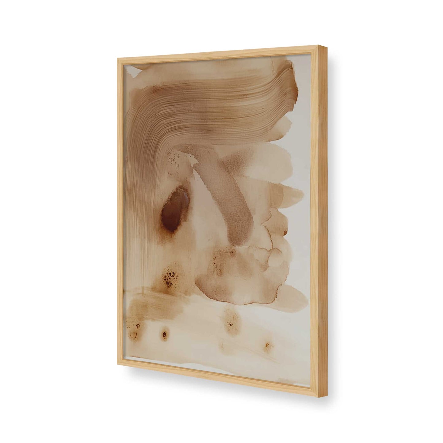 [Color:American Maple], Picture of art in a American Maple frame of the corner