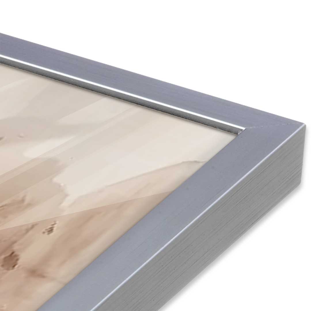 [Color:Polished Chrome], Picture of art in a Polished Chrome frame at an angle