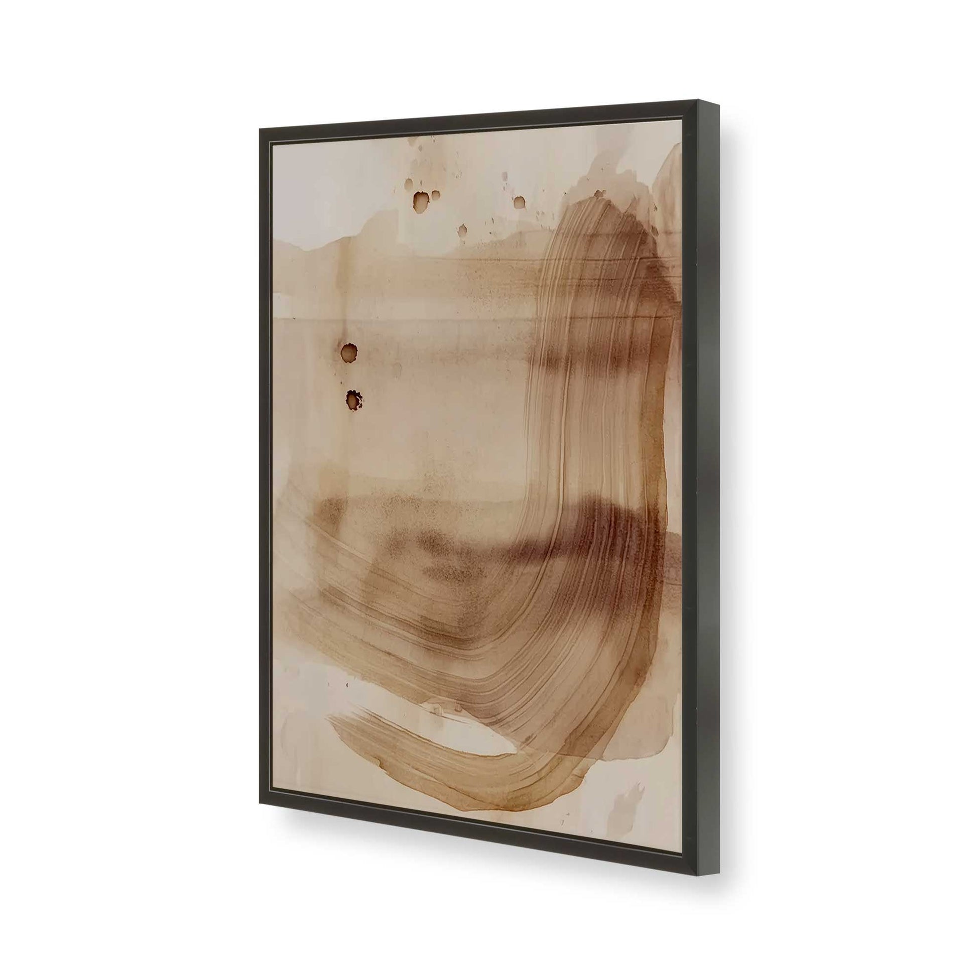 [Color:Satin Black], Picture of art in a Satin Black frame of the corner
