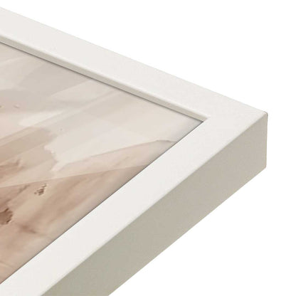 [Color:Opaque White], Picture of art in a Opaque White frame at an angle