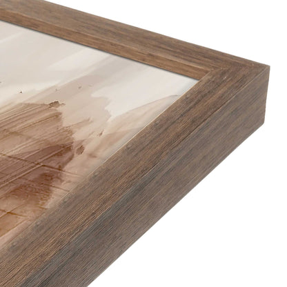[Color:Walnut], Picture of art in a Walnut frame at an angle
