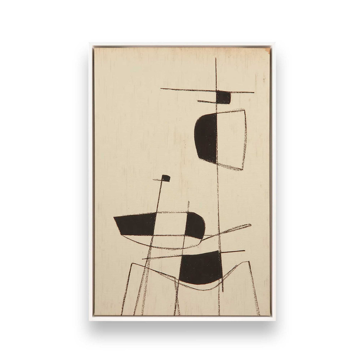 [Color:Opaque White], Picture of art in a White frame