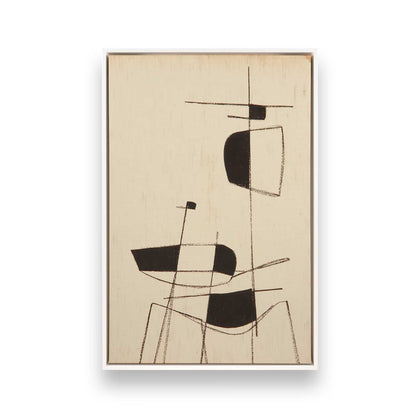 [Color:Opaque White], Picture of art in a White frame