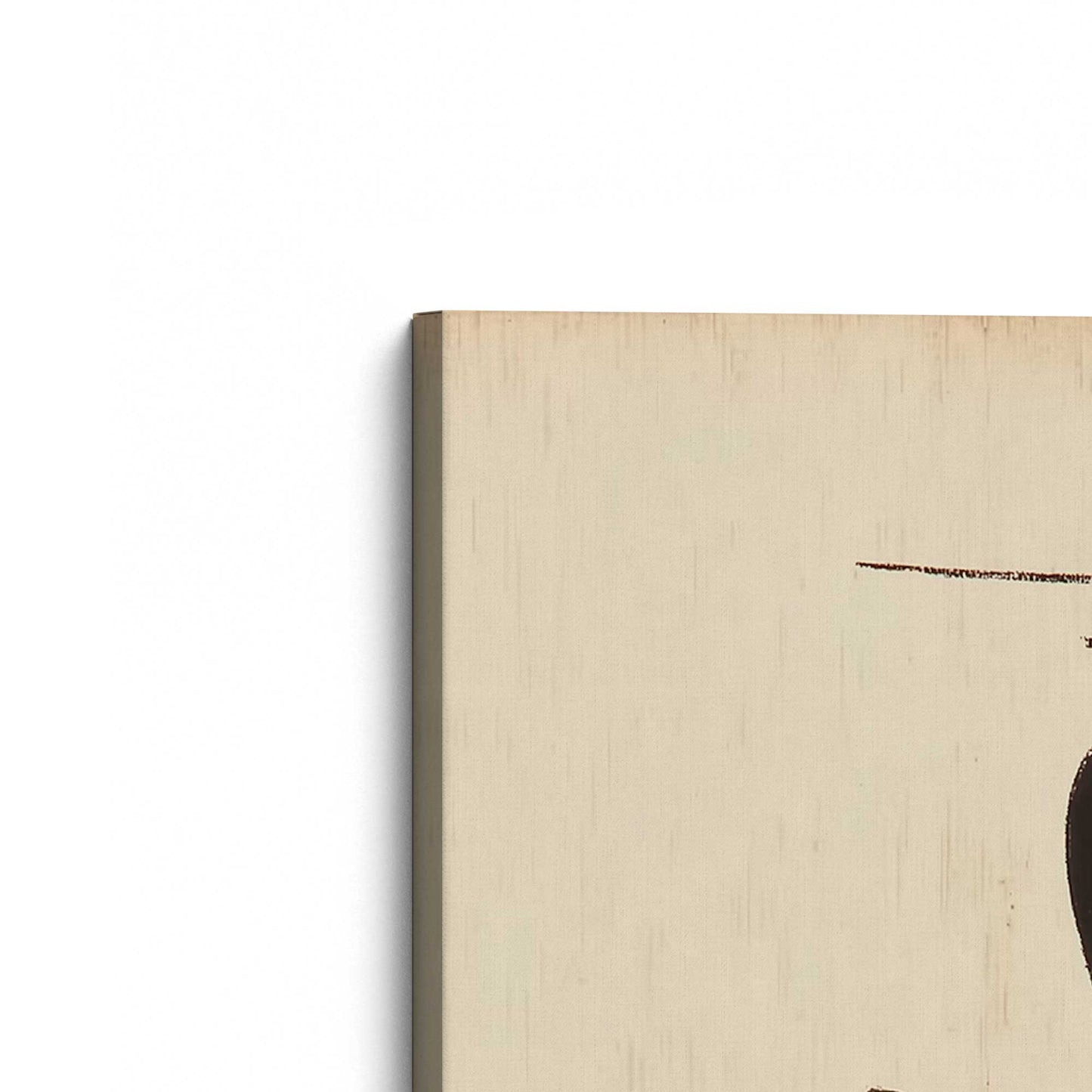 [Color:Stretched Canvas], Picture of the corner of the art