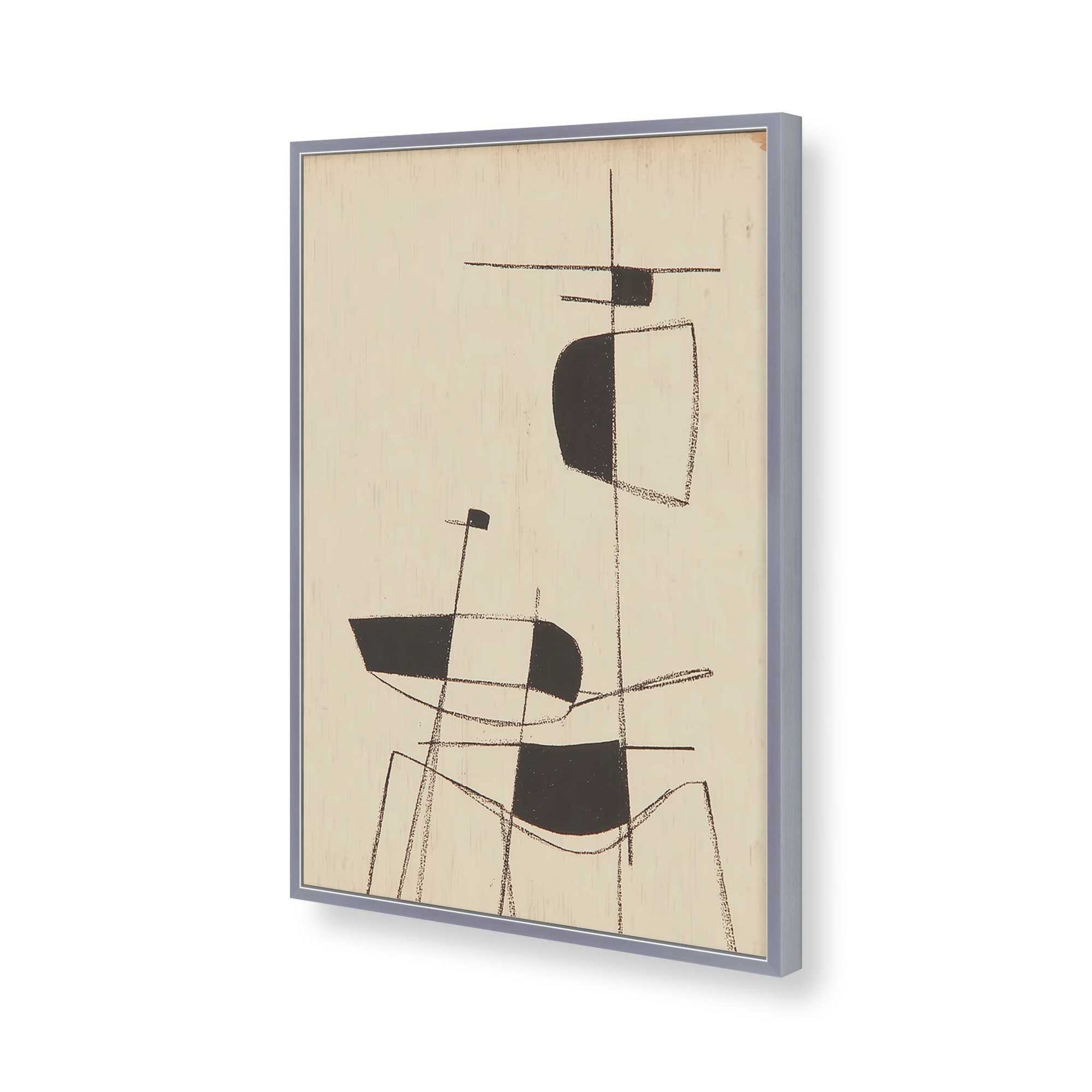[Color:Polished Chrome], Picture of art in a Polished Chrome frame of the corner