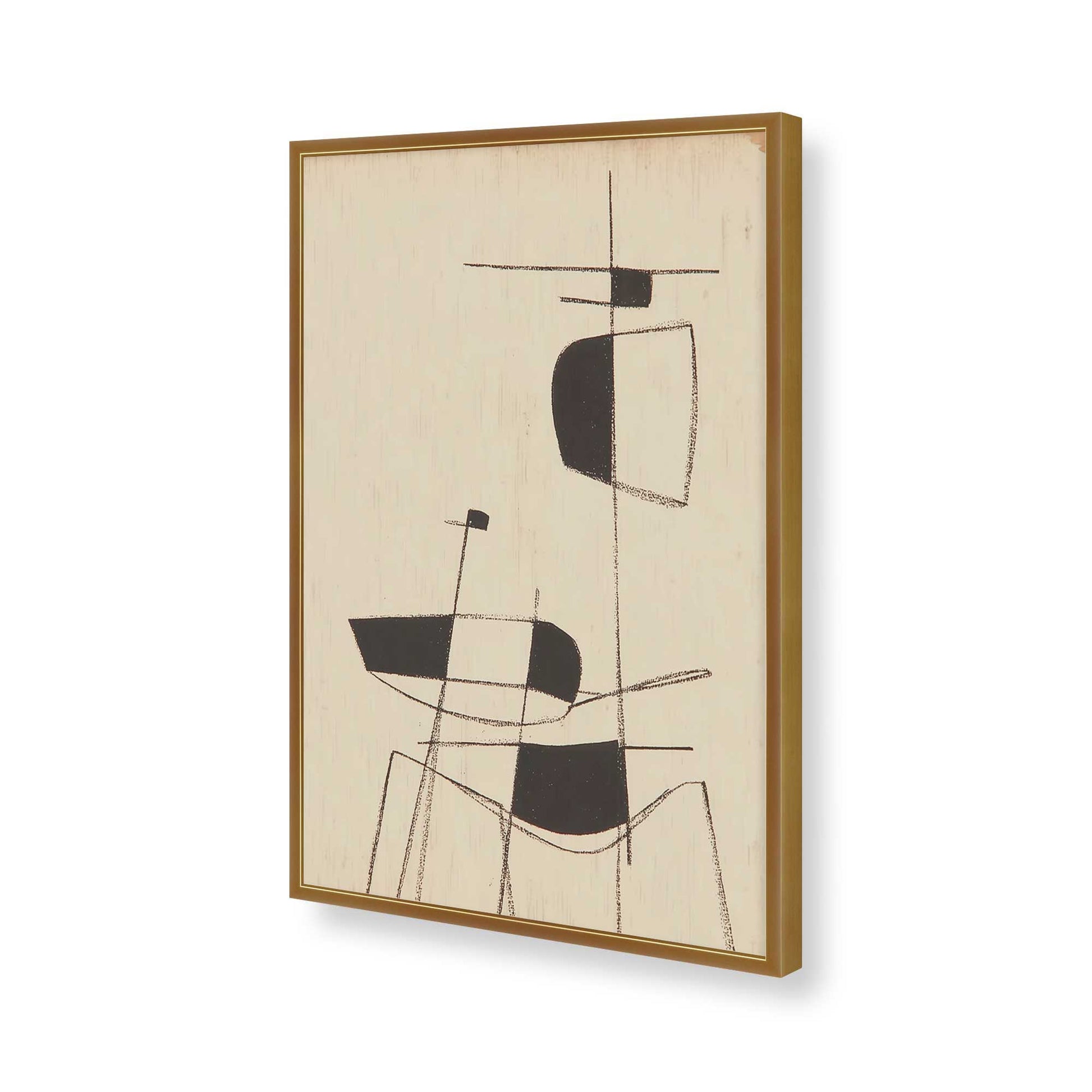[Color:Polished Gold], Picture of art in a Polished Gold frame of the corner