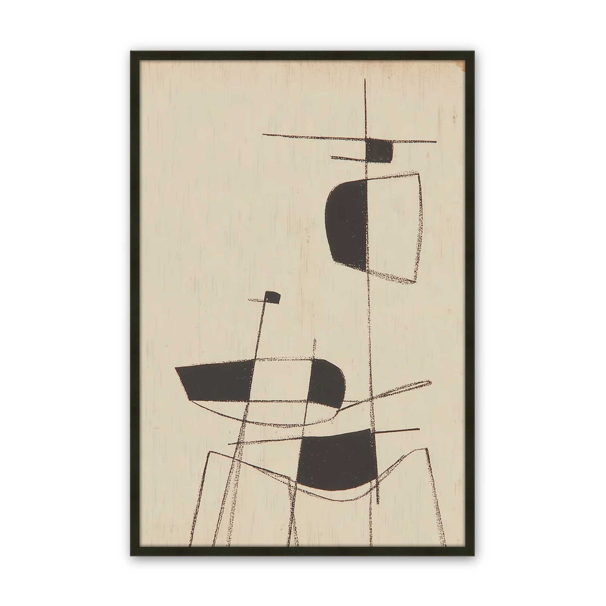 [Color:Satin Black], Picture of art in a Satin Black frame