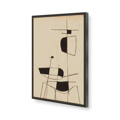 [Color:Satin Black], Picture of art in a Satin Black frame of the corner